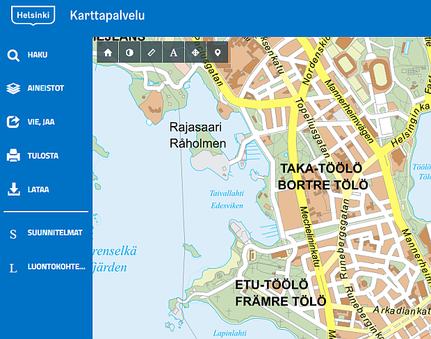 hel karttapalvelu Karttapalvelu Ohjesivu hel karttapalvelu