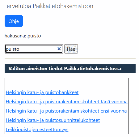 Hakutulos hakusanalla puisto